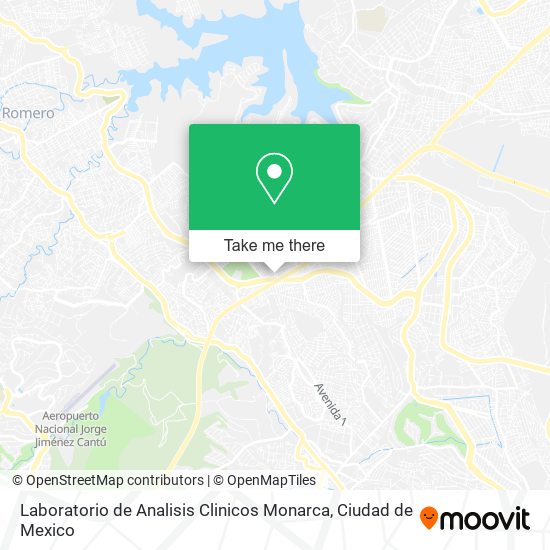 Mapa de Laboratorio de Analisis Clinicos Monarca