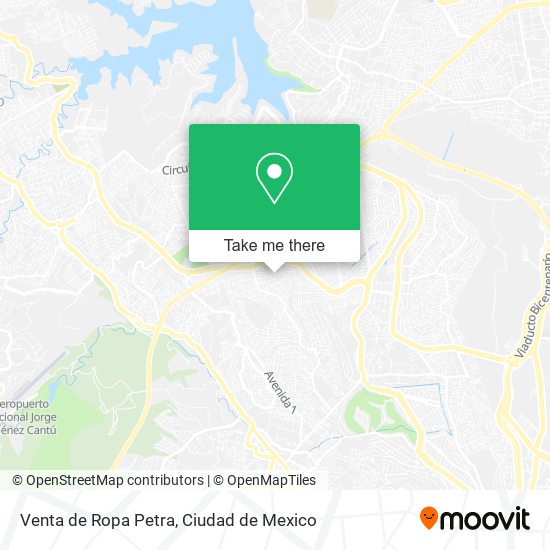 Mapa de Venta de Ropa Petra