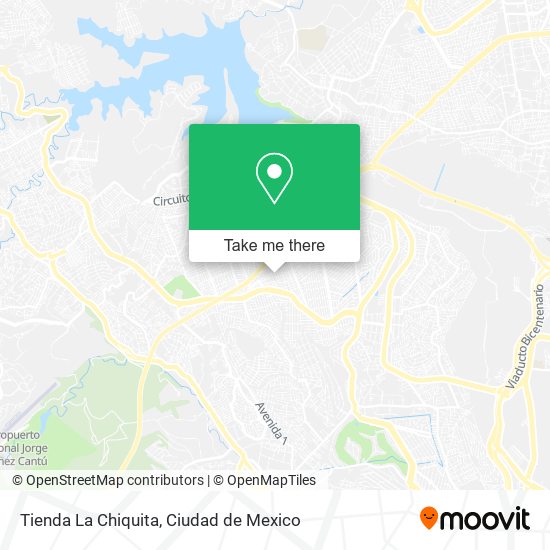 Mapa de Tienda La Chiquita