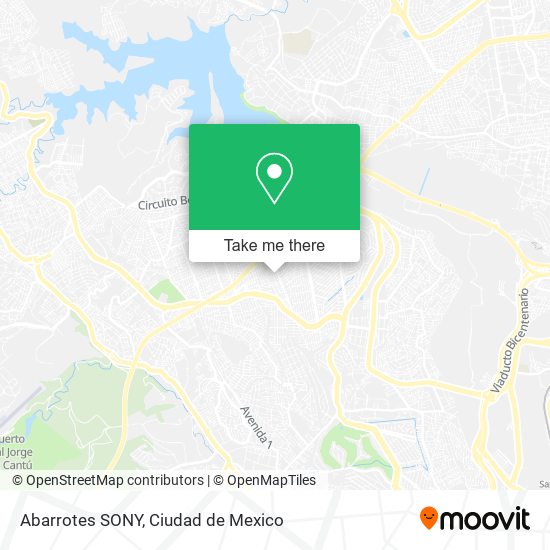 Abarrotes SONY map