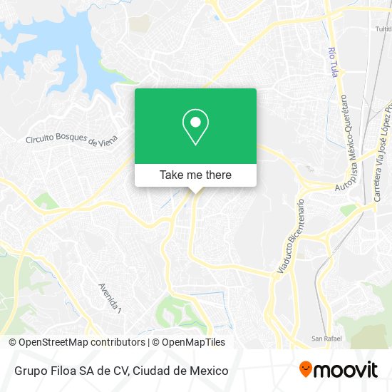 Grupo Filoa SA de CV map