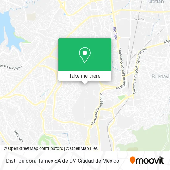 Distribuidora Tamex SA de CV map
