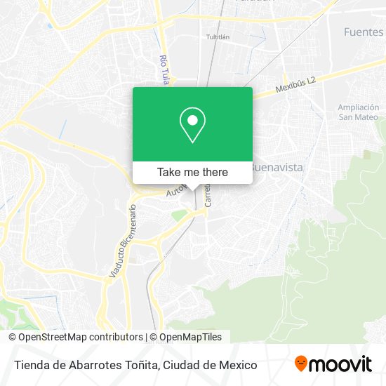 Mapa de Tienda de Abarrotes Toñita