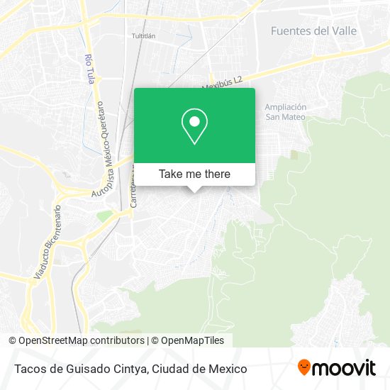 Mapa de Tacos de Guisado Cintya