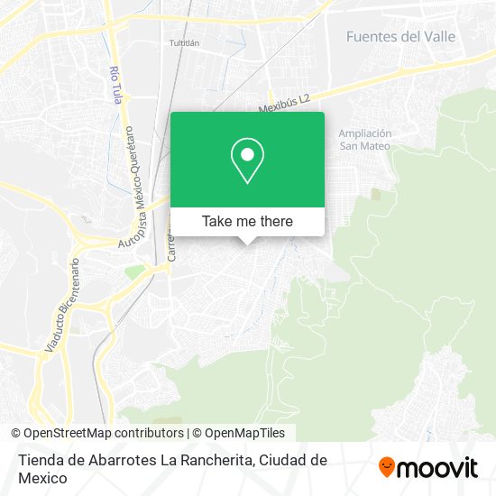 Mapa de Tienda de Abarrotes La Rancherita