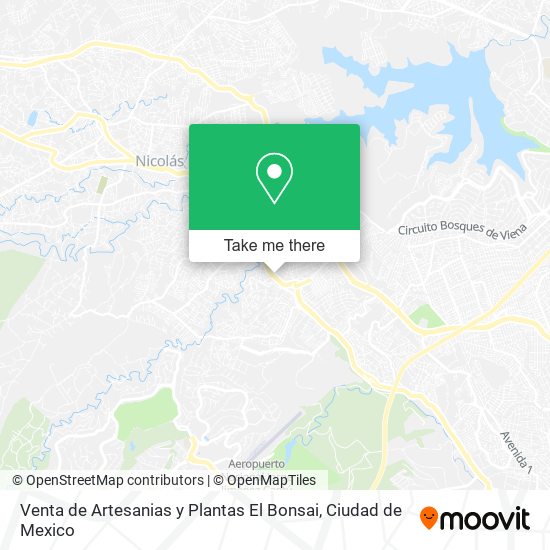 Venta de Artesanias y Plantas El Bonsai map