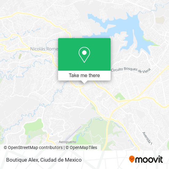 Mapa de Boutique Alex