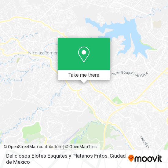 Mapa de Deliciosos Elotes Esquites y Platanos Fritos
