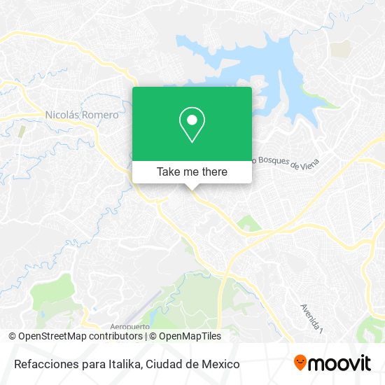 Mapa de Refacciones para Italika
