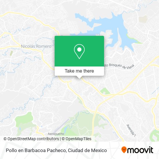 Mapa de Pollo en Barbacoa Pacheco