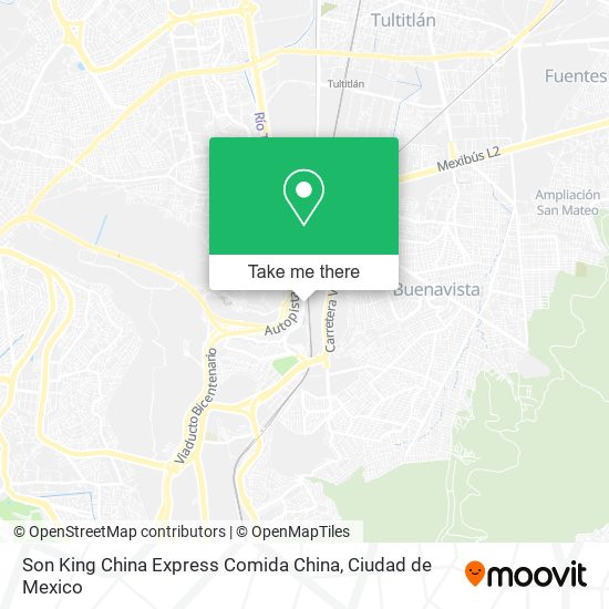 Mapa de Son King China Express Comida China