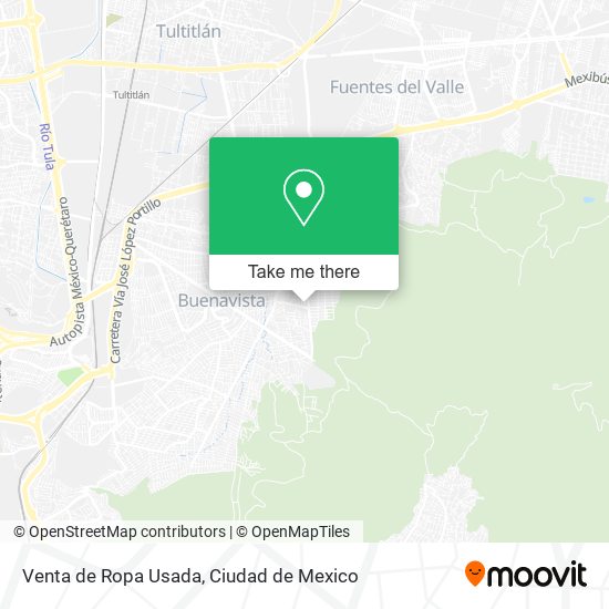 Venta de Ropa Usada map