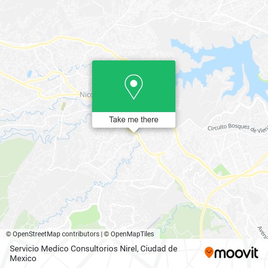 Mapa de Servicio Medico Consultorios Nirel