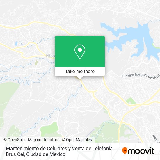 Mapa de Mantenimiento de Celulares y Venta de Telefonia Brus Cel