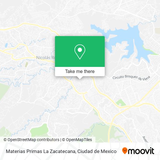 Materias Primas La Zacatecana map