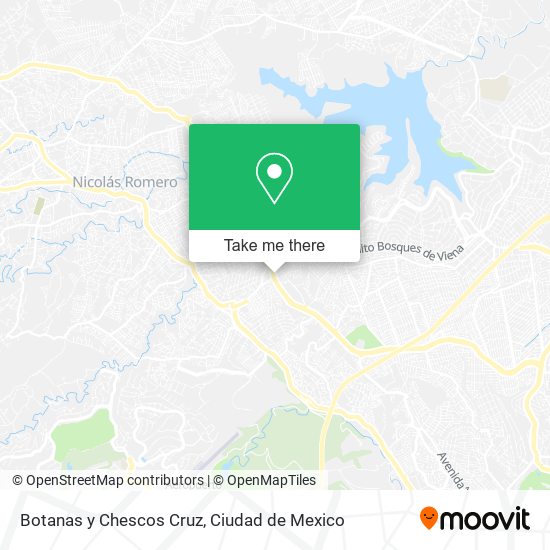 Botanas y Chescos Cruz map