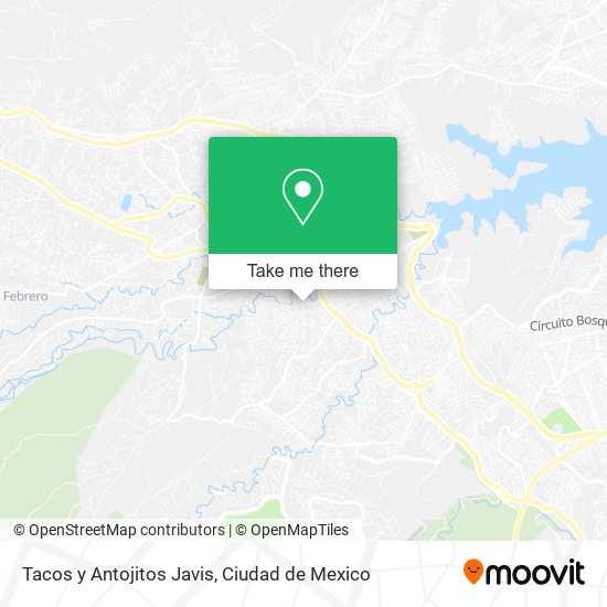 Mapa de Tacos y Antojitos Javis