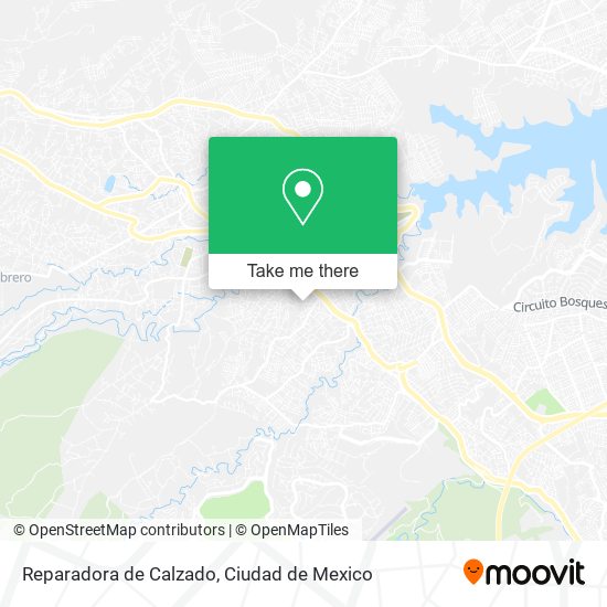 Mapa de Reparadora de Calzado