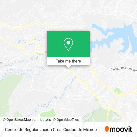 Mapa de Centro de Regularizacion Crea