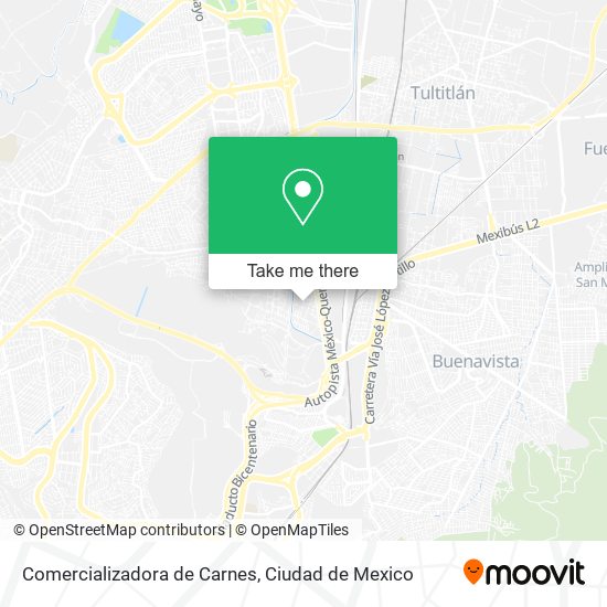 Mapa de Comercializadora de Carnes