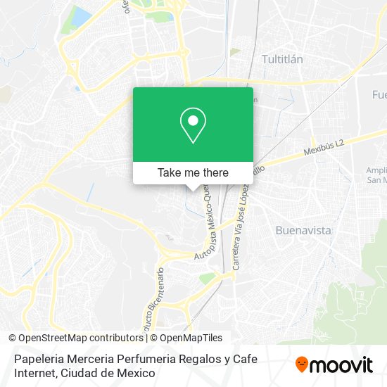 Mapa de Papeleria Merceria Perfumeria Regalos y Cafe Internet
