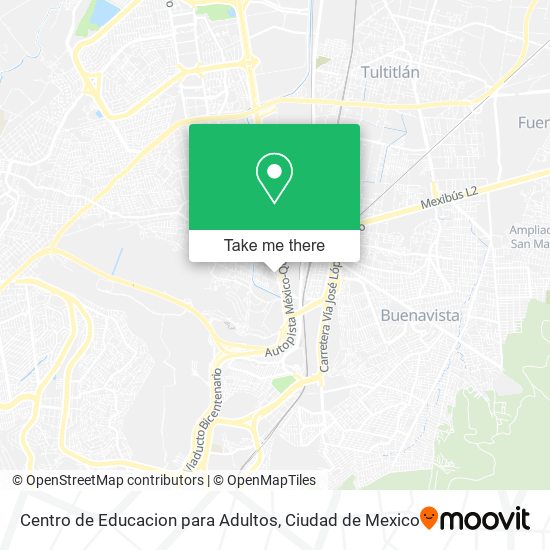 Centro de Educacion para Adultos map