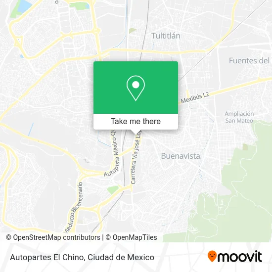 Autopartes El Chino map
