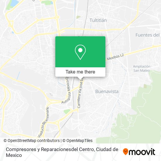 Mapa de Compresores y Reparacionesdel Centro