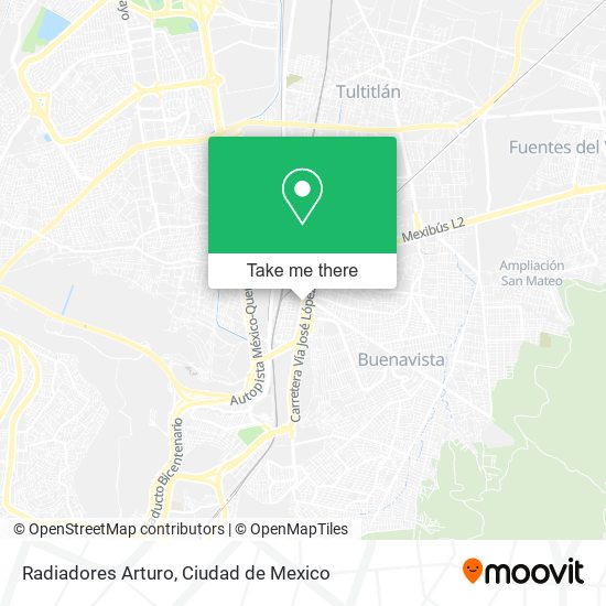 Radiadores Arturo map