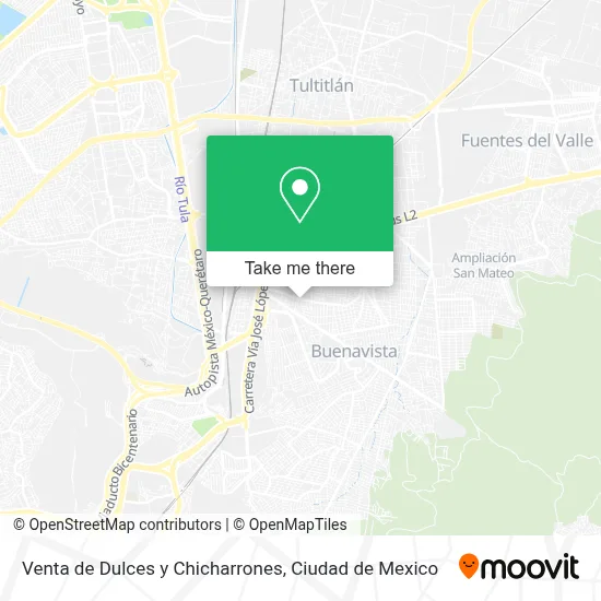 Venta de Dulces y Chicharrones map