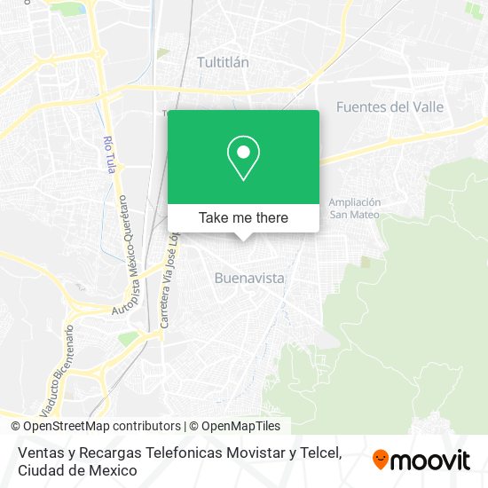 Mapa de Ventas y Recargas Telefonicas Movistar y Telcel