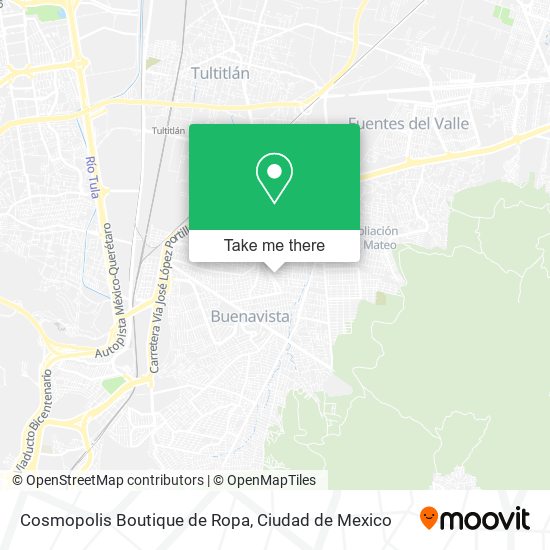 Mapa de Cosmopolis Boutique de Ropa