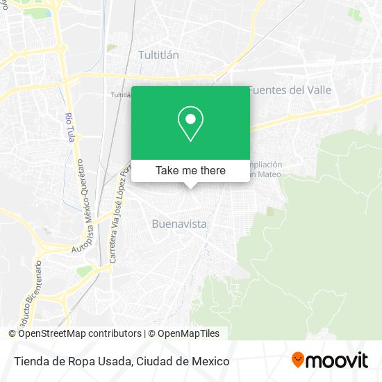 Tienda de Ropa Usada map