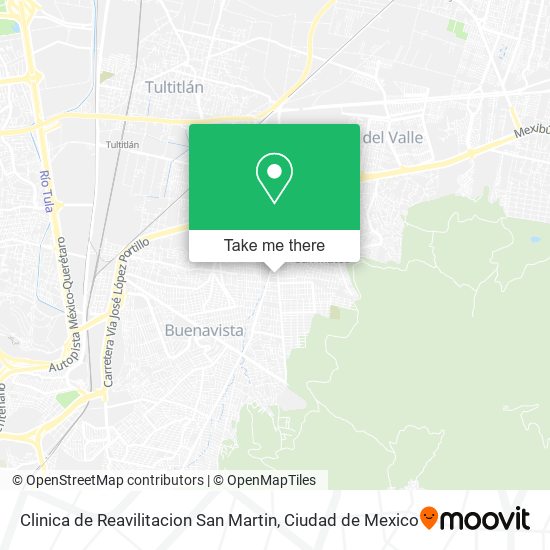 Clinica de Reavilitacion San Martin map