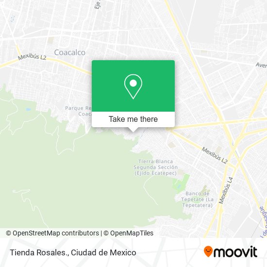 Mapa de Tienda Rosales.