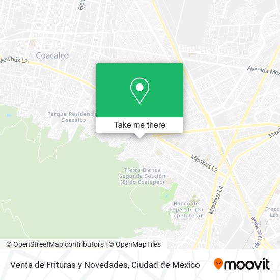 Venta de Frituras y Novedades map