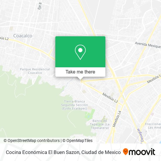 Mapa de Cocina Económica El Buen Sazon