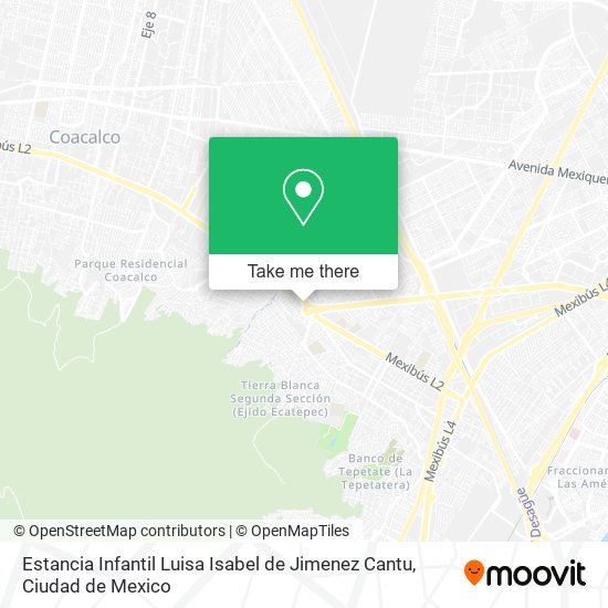 Mapa de Estancia Infantil Luisa Isabel de Jimenez Cantu