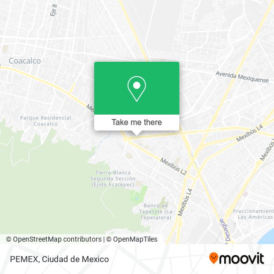 PEMEX map