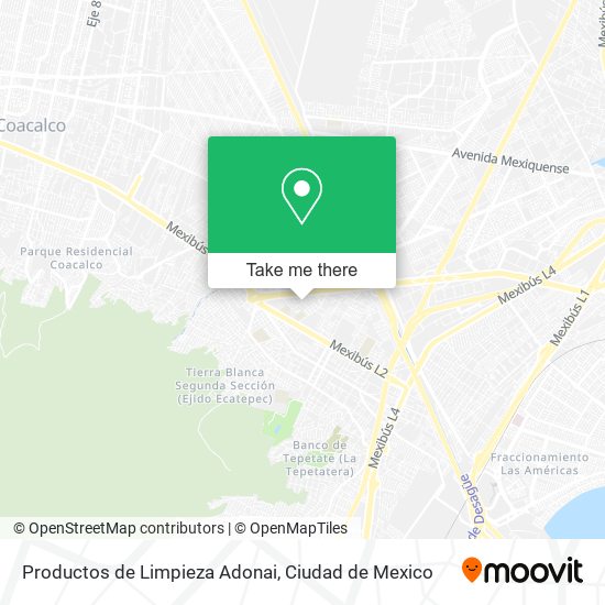 Productos de Limpieza Adonai map