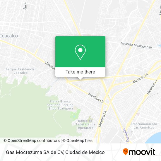 Mapa de Gas Moctezuma SA de CV