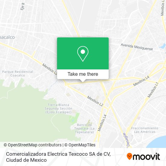 Comercializadora Electrica Texcoco SA de CV map