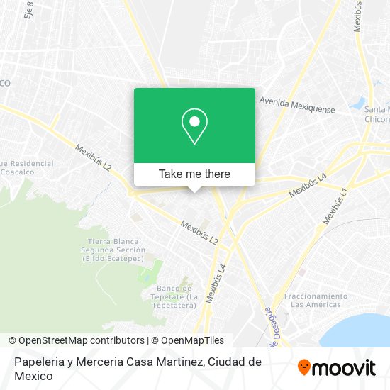 Mapa de Papeleria y Merceria Casa Martinez