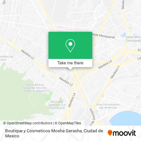 Boutique y Cosmeticos Mosha Gerasha map