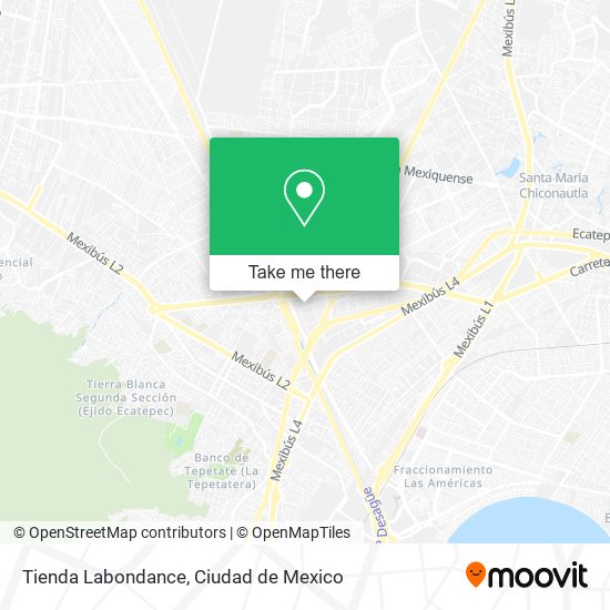 Mapa de Tienda Labondance