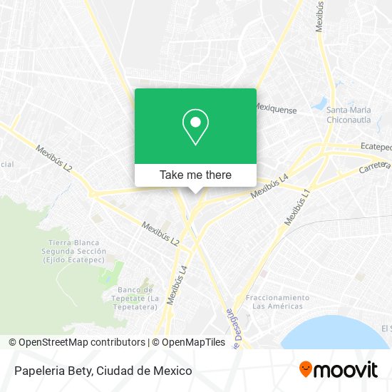 Mapa de Papeleria Bety