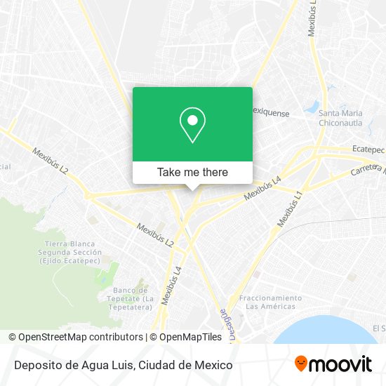 Mapa de Deposito de Agua Luis