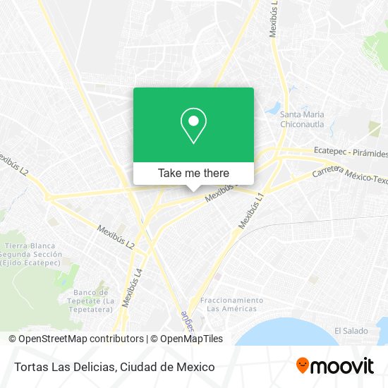 Tortas Las Delicias map