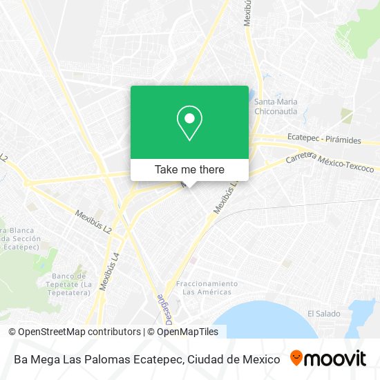 Ba Mega Las Palomas Ecatepec map