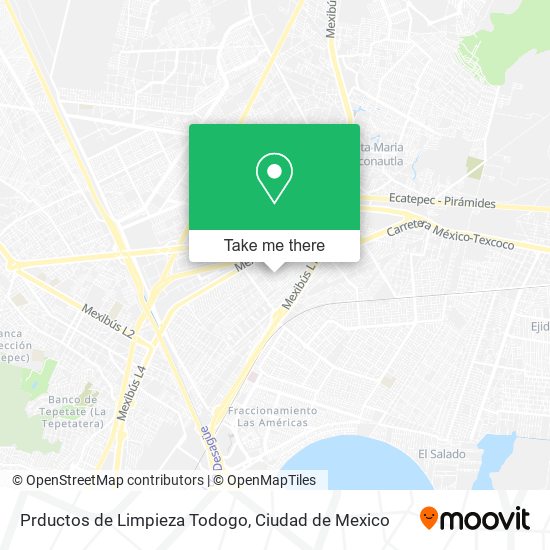 Prductos de Limpieza Todogo map